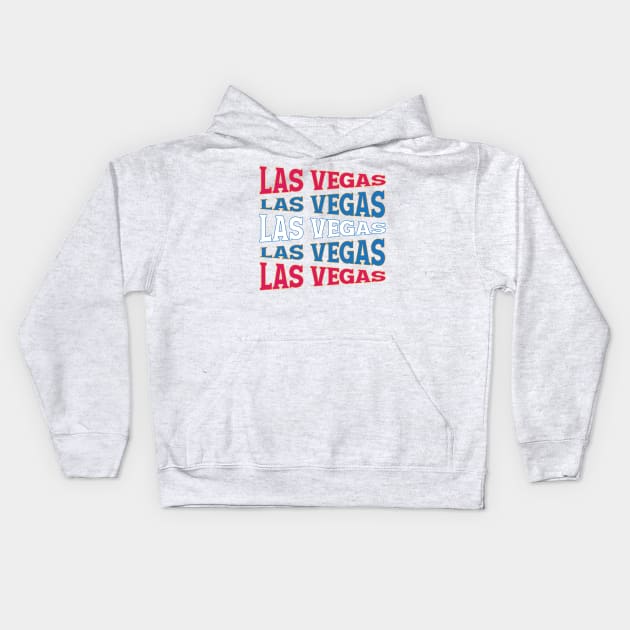 NATIONAL TEXT ART LAS VEGAS Kids Hoodie by LAVA-ROMA-NOVA